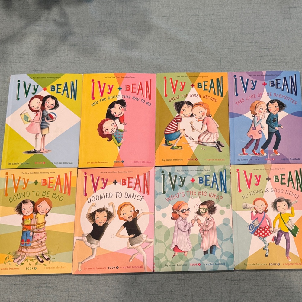 Ivy and Bean Book Set for Kids, Volume 1-8